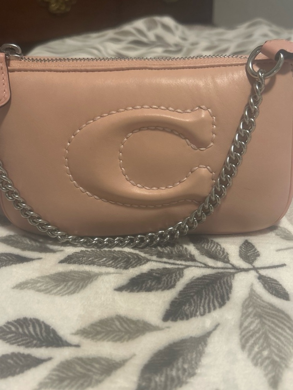 Coach Mini Chain Shoulder Bag in Blush